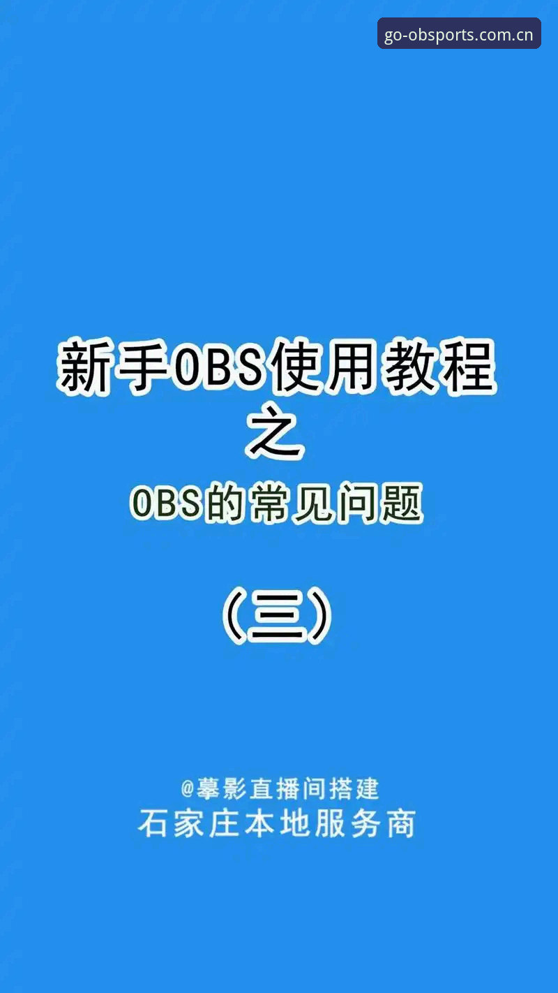 资深用户的OBSports功能实战心得：从入门到精通的全方位体验